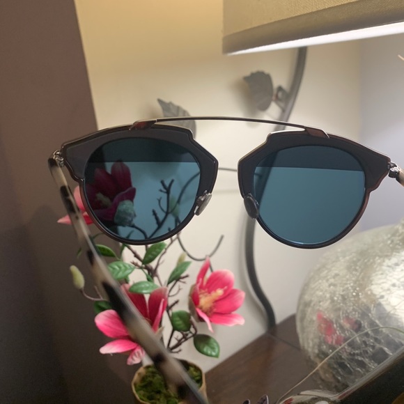 Authentic DIOR 48 brow tortoise Acetate/Metal Sunglasses - Picture 6 of 10